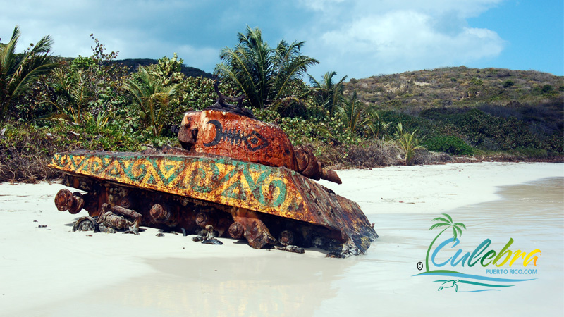 Navy Tank at Flamenco Beach - Culebra Puerto Rico